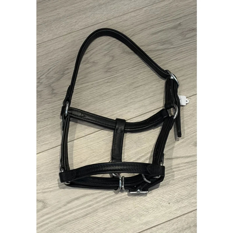 Licol cuir noir mini-shetland